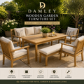 DAMLEY Premium Wooden Garden Furniture Set